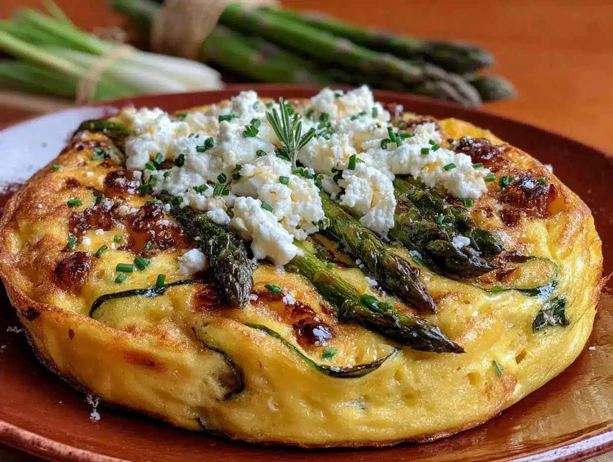 spring vegetable frittata preparation steps