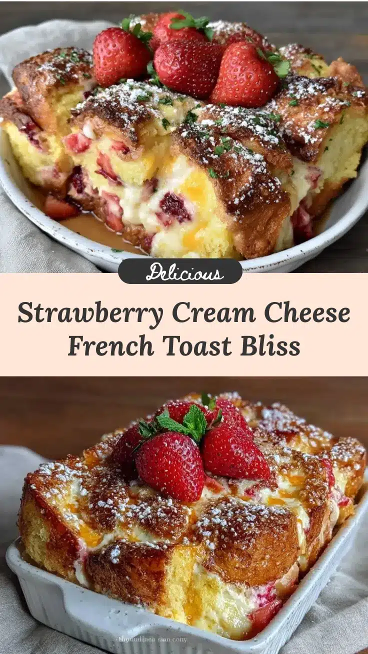 strawberry cream cheese french toast casserole recipe