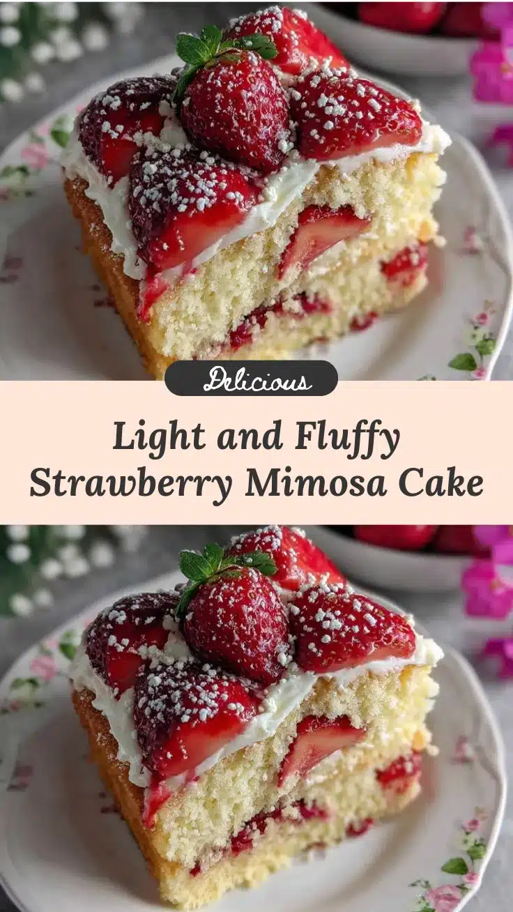 strawberry mimosa cake recipe recipe