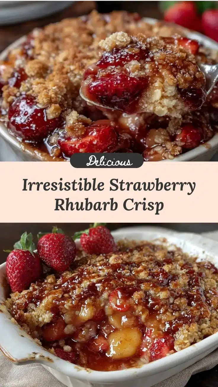 strawberry rhubarb crisp recipe