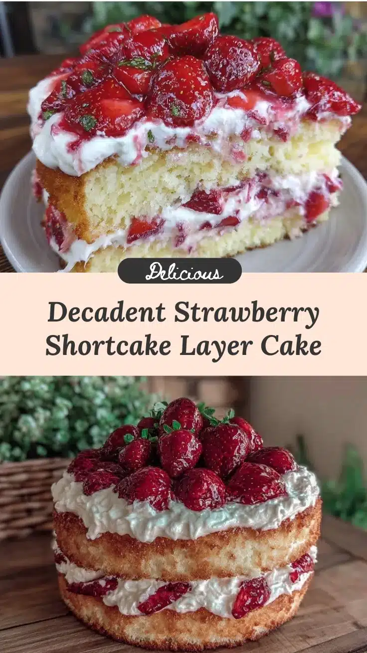 strawberry shortcake layer cake recipe