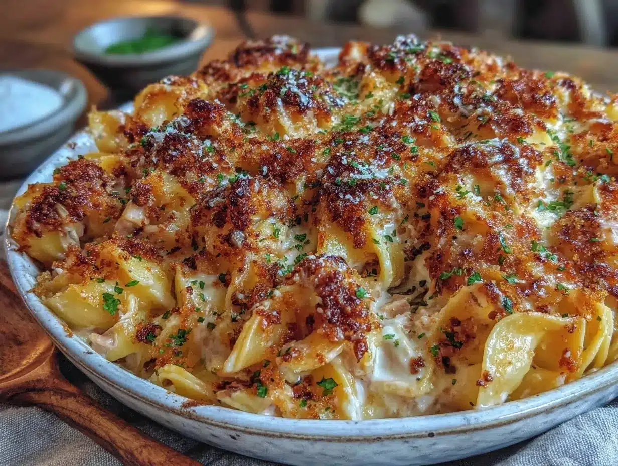tuna noodle casserole preparation steps