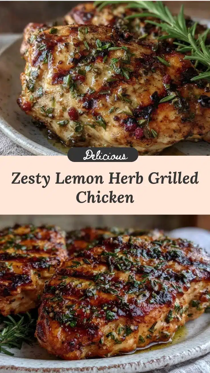 zesty lemon herb grilled chicken breast recipe