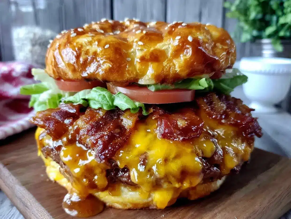 All-American BBQ Bacon Cheeseburger preparation steps