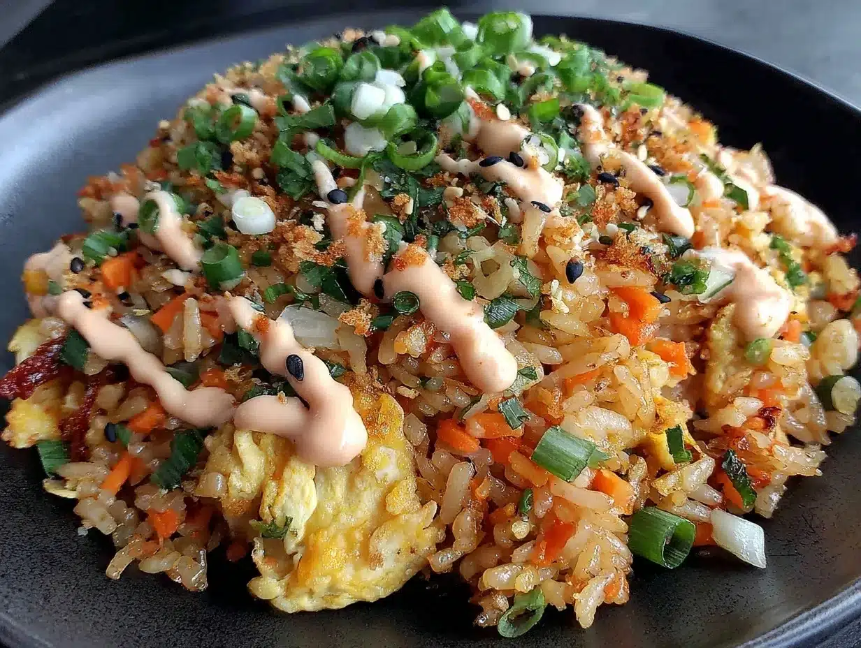 Blackstone hibachi fried rice preparation steps