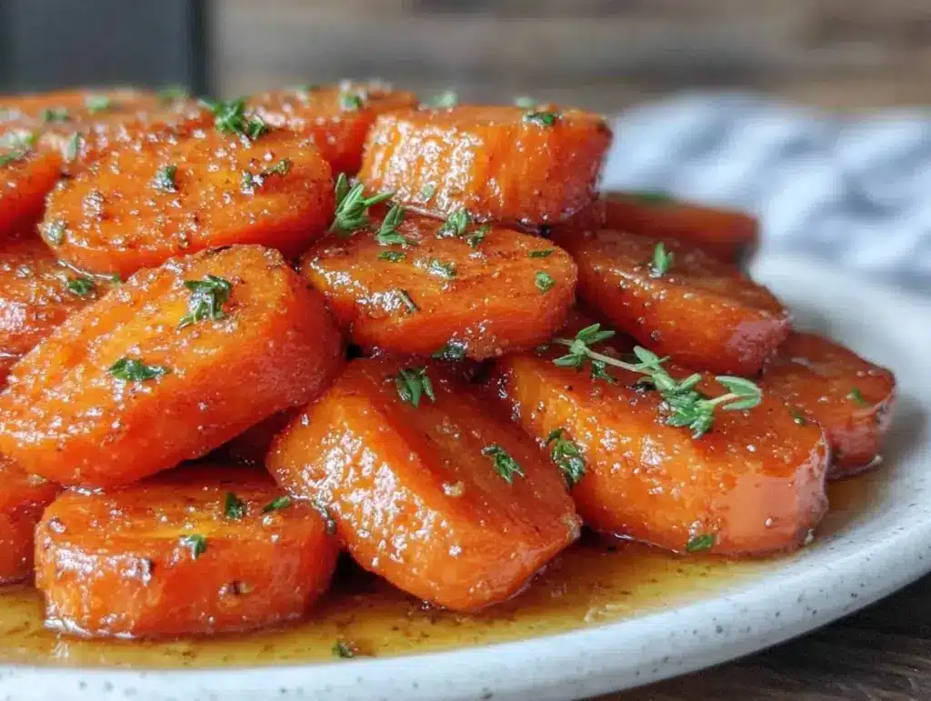 brown butter honey glazed carrots - featured image