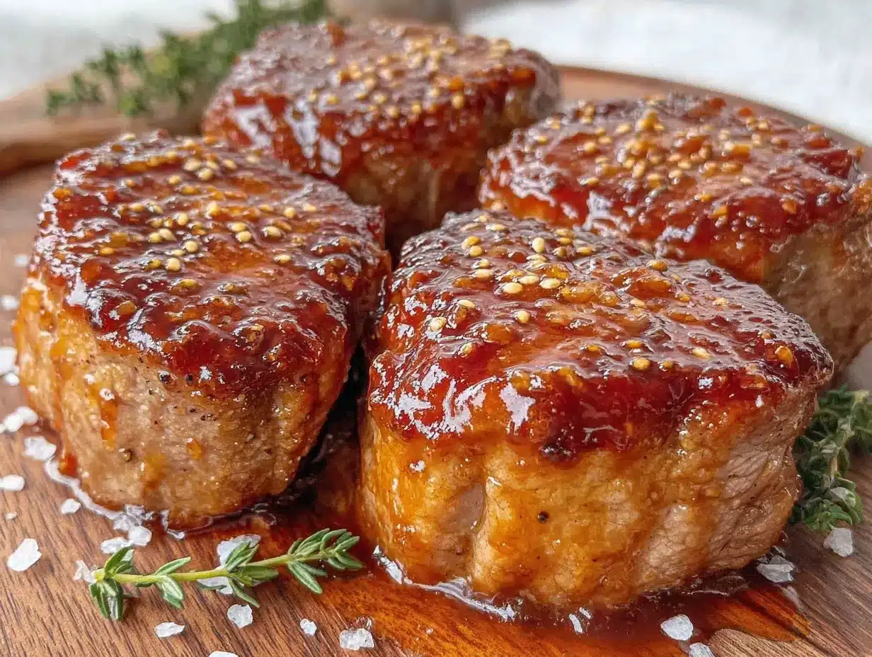 brown sugar dijon glazed pork tenderloin medallions preparation steps
