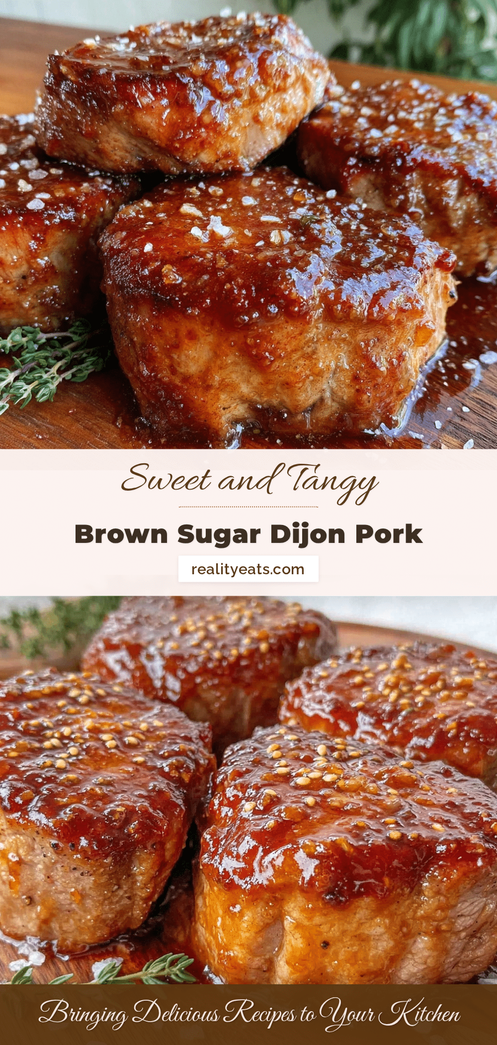 brown sugar dijon glazed pork tenderloin medallions recipe