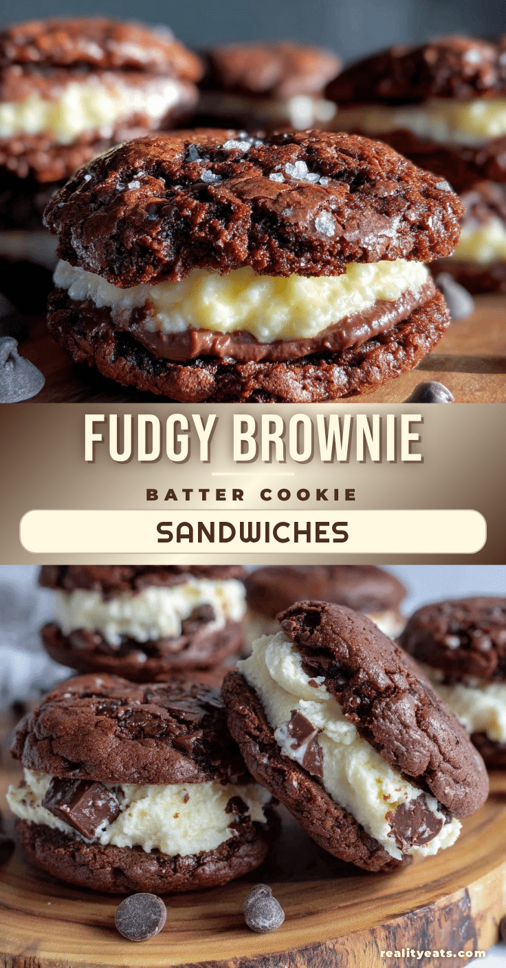brownie batter cookie sandwiches recipe