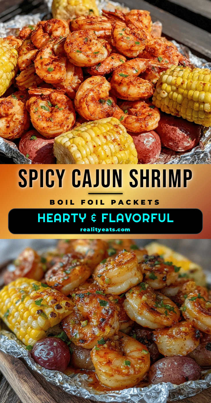 Cajun shrimp boil foil packets recipe