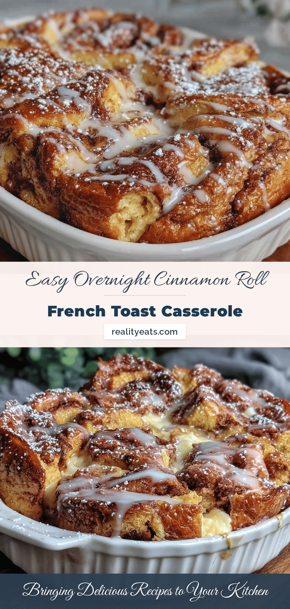 cinnamon roll french toast casserole recipe