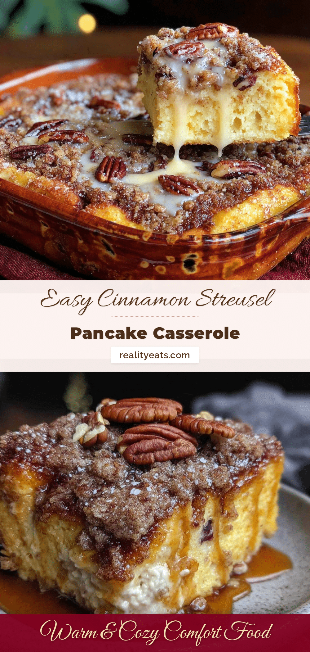 cinnamon streusel pancake casserole recipe