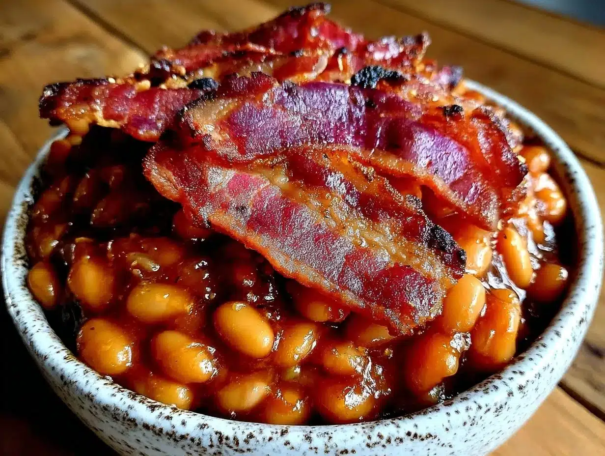classic southern baked beans with bacon preparation steps