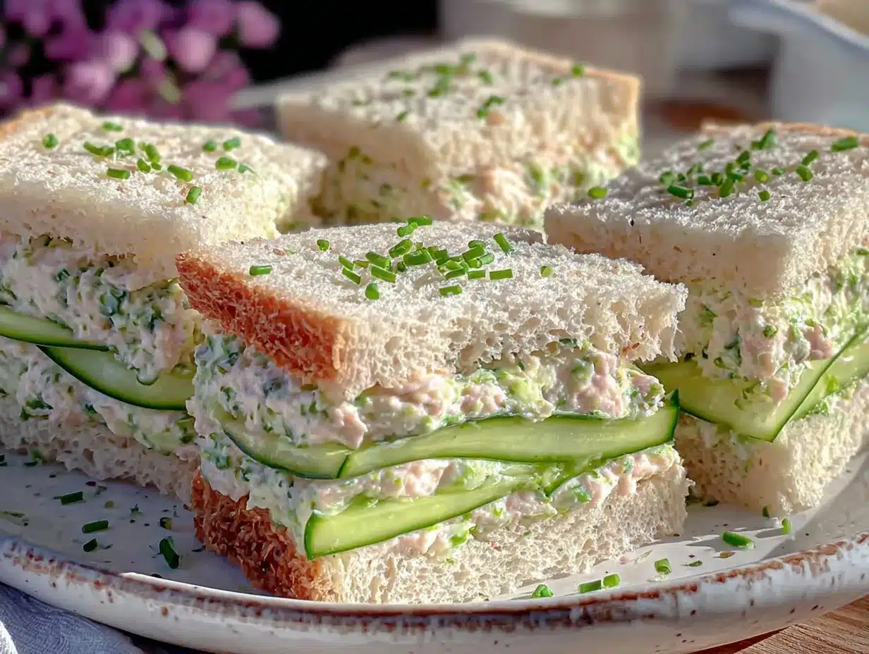 creamy benedictine cucumber tea sandwiches preparation steps