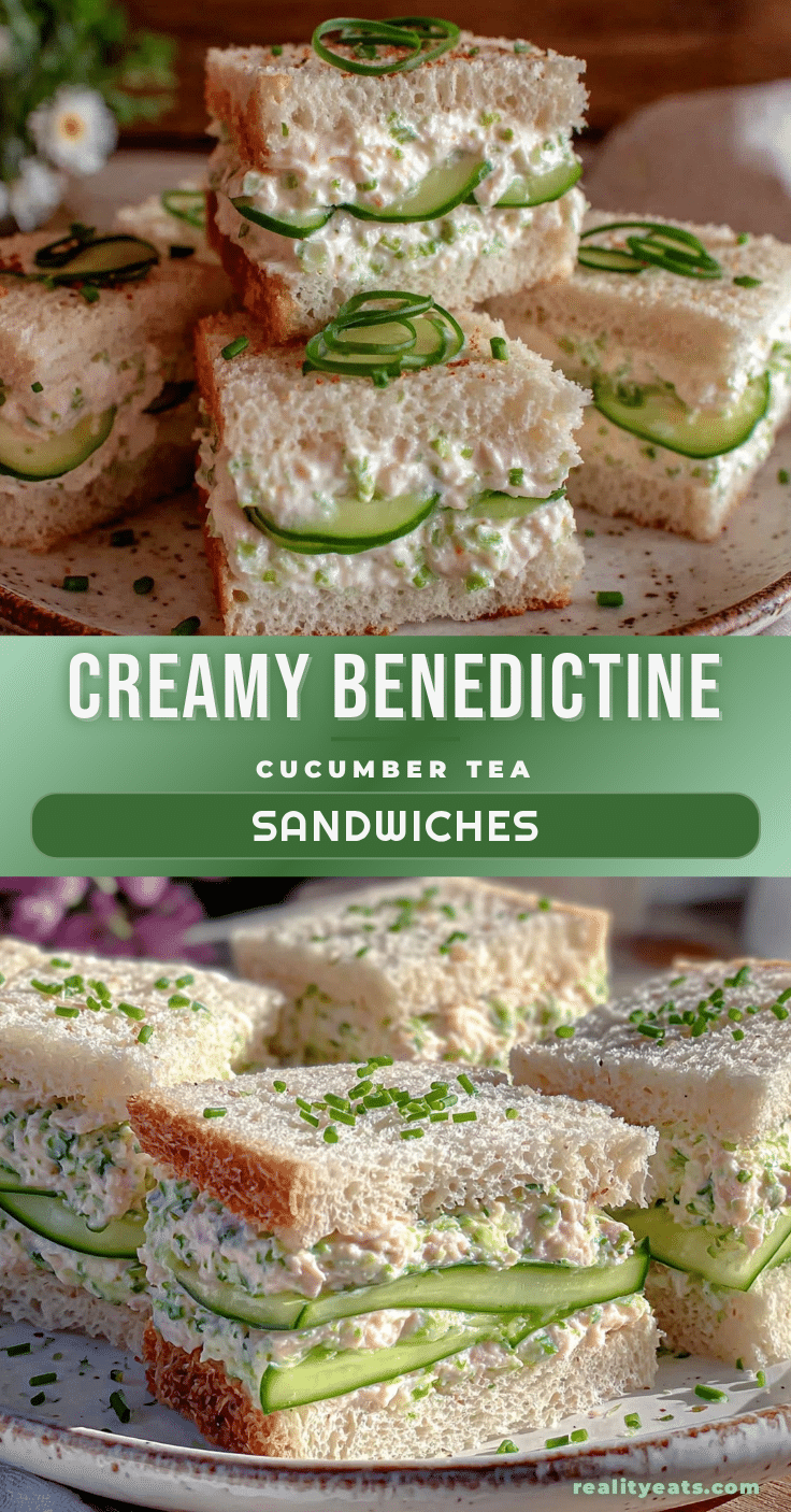 creamy benedictine cucumber tea sandwiches recipe