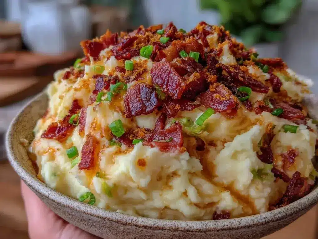 creamy colcannon mashed potatoes - featured image