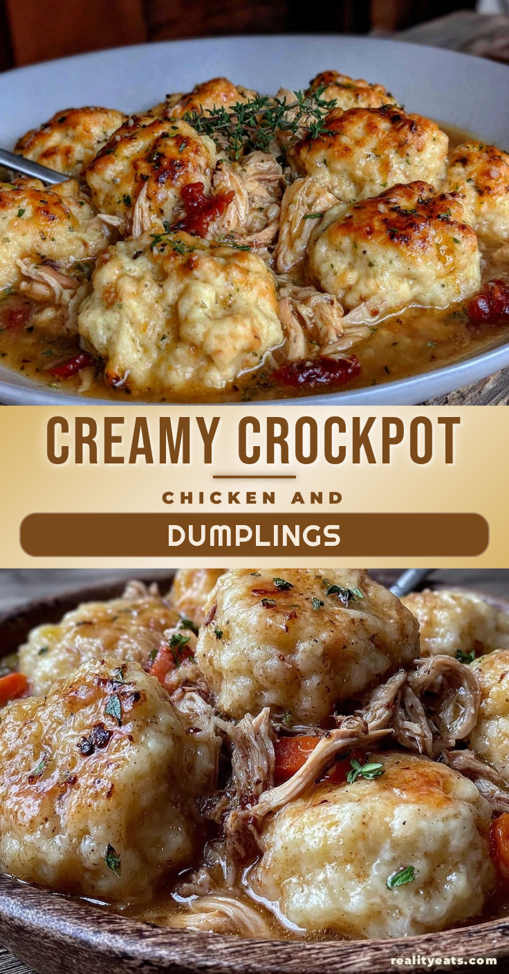 creamy crockpot chicken and dumplings recipe