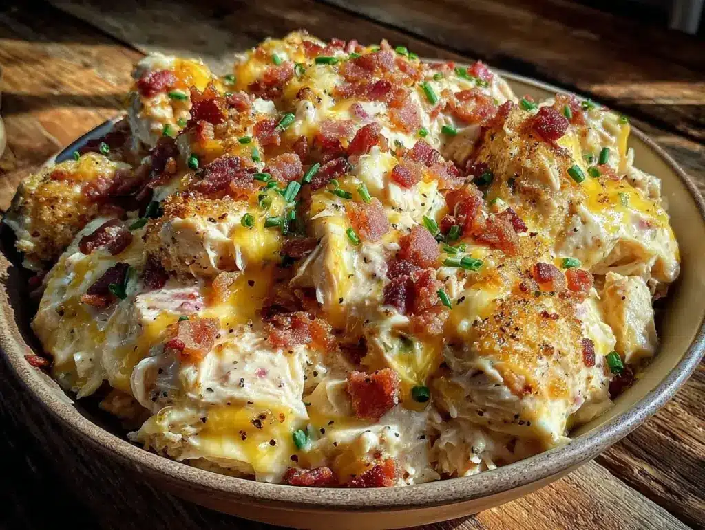 creamy crockpot crack chicken - featured image