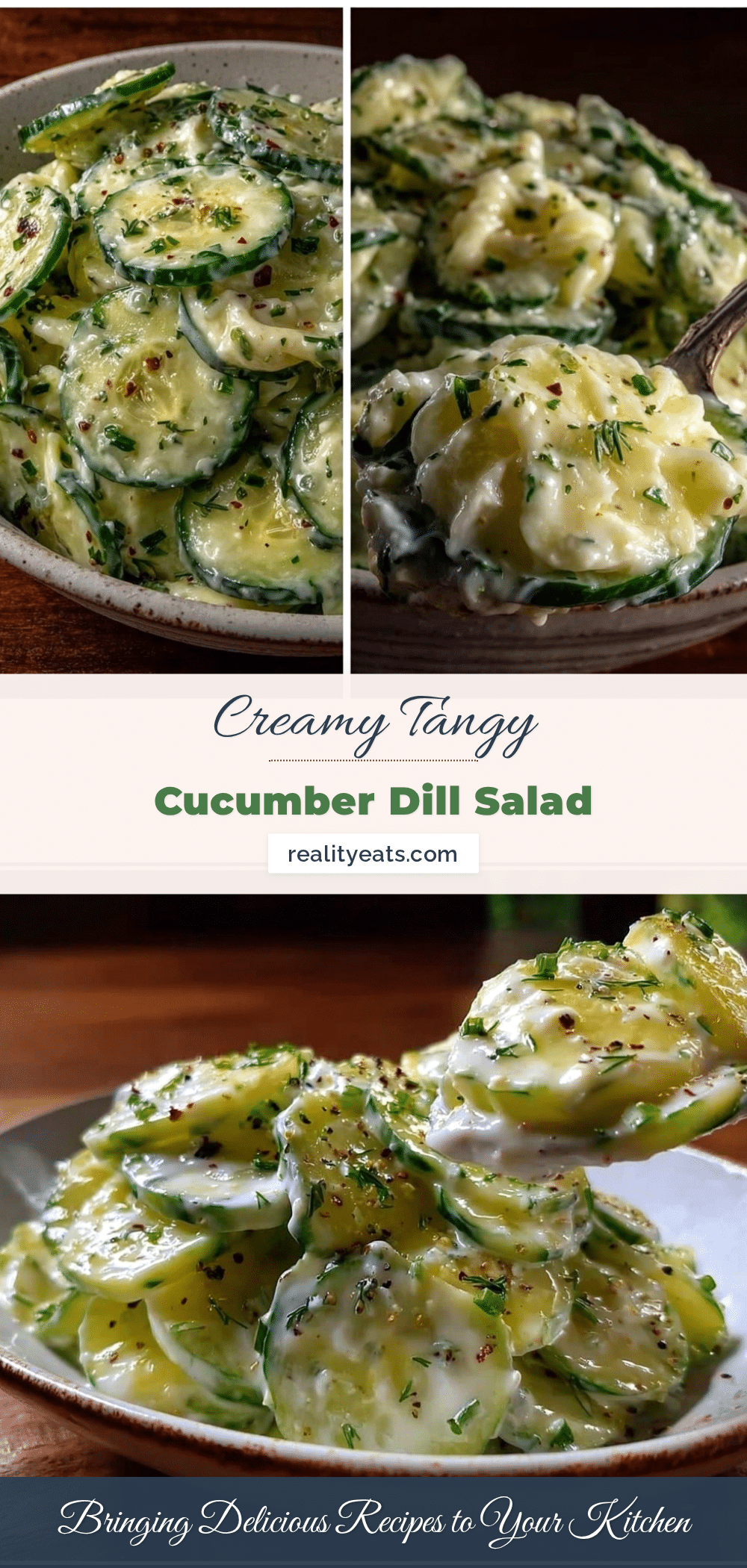 creamy cucumber dill salad recipe