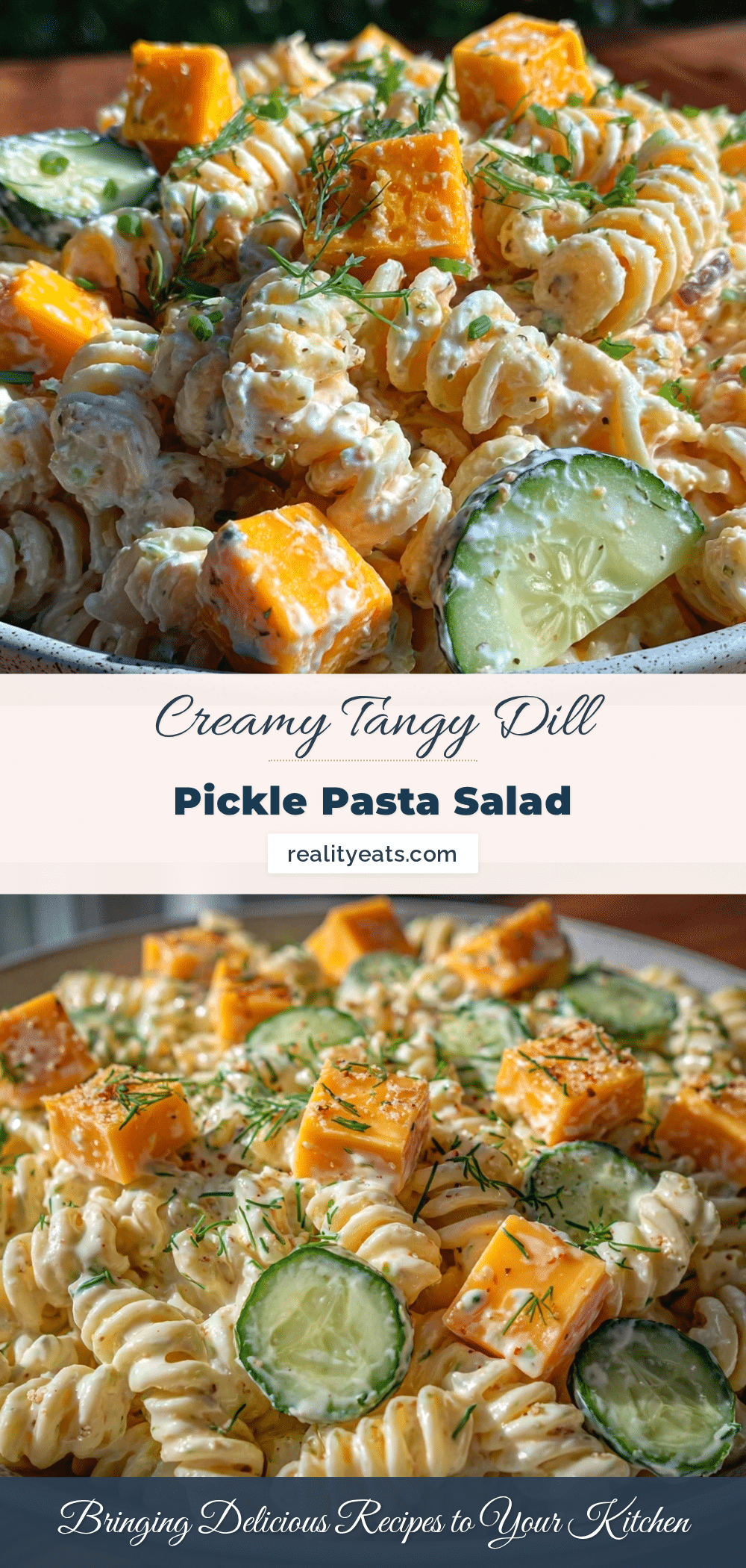 creamy dill pickle pasta salad recipe