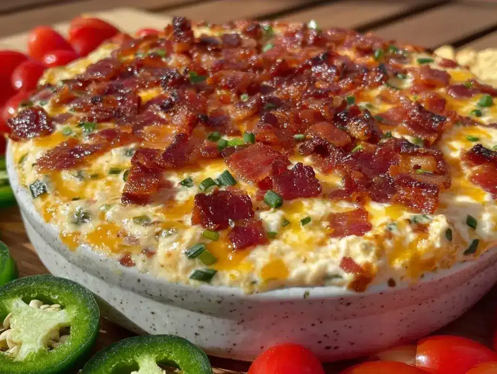 creamy jalapeño popper dip - featured image