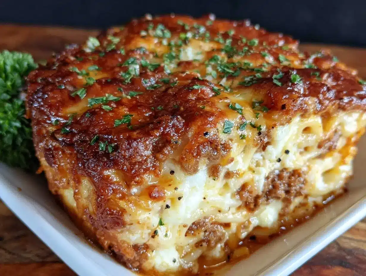 creamy million dollar spaghetti casserole preparation steps