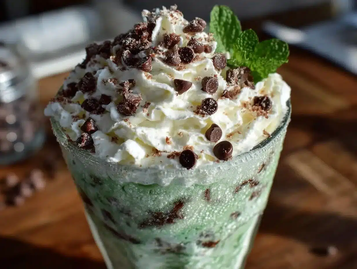 creamy mint chocolate chip shamrock shake recipe preparation steps