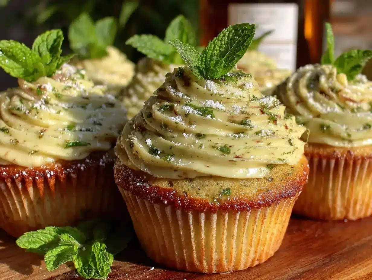 creamy mint julep cupcakes preparation steps