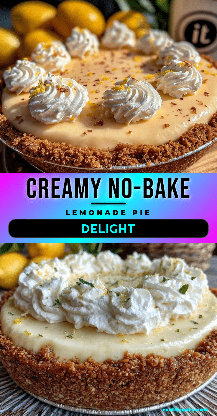 creamy no-bake lemonade pie recipe