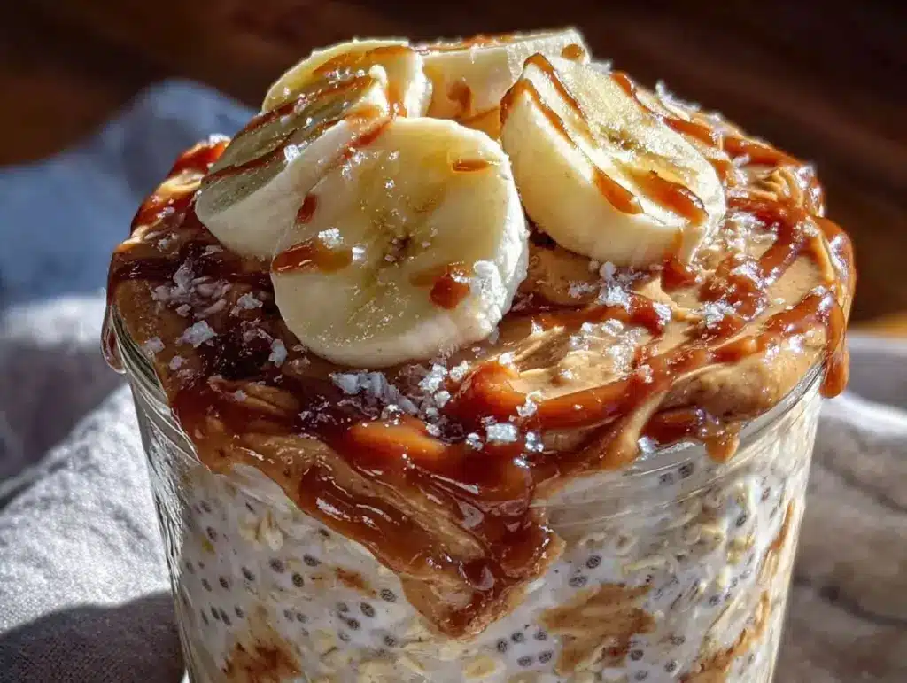 creamy overnight protein oats - featured image