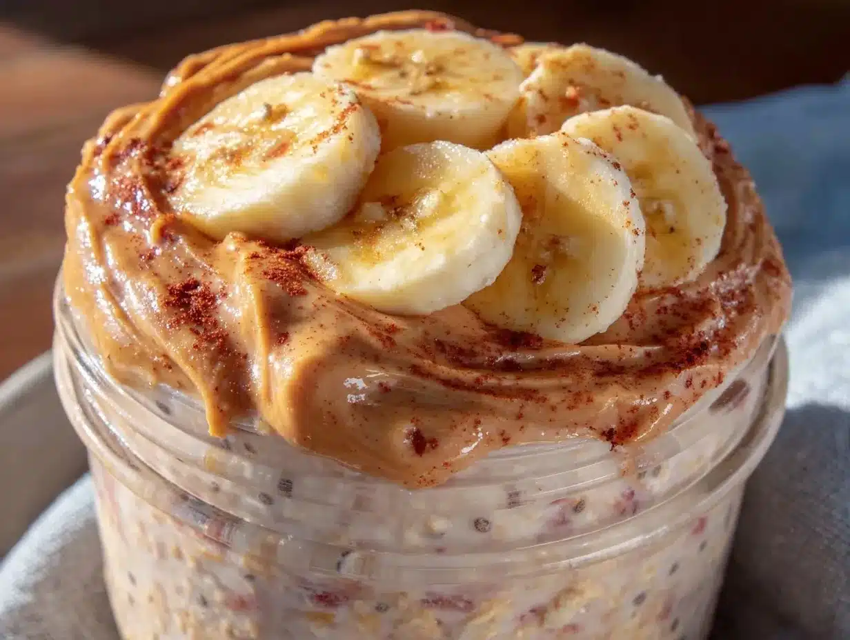 creamy overnight protein oats preparation steps