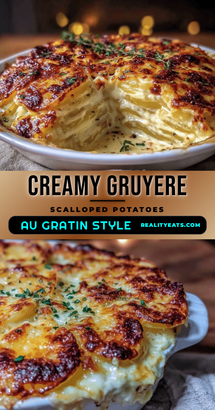 creamy scalloped potatoes au gratin with gruyere recipe