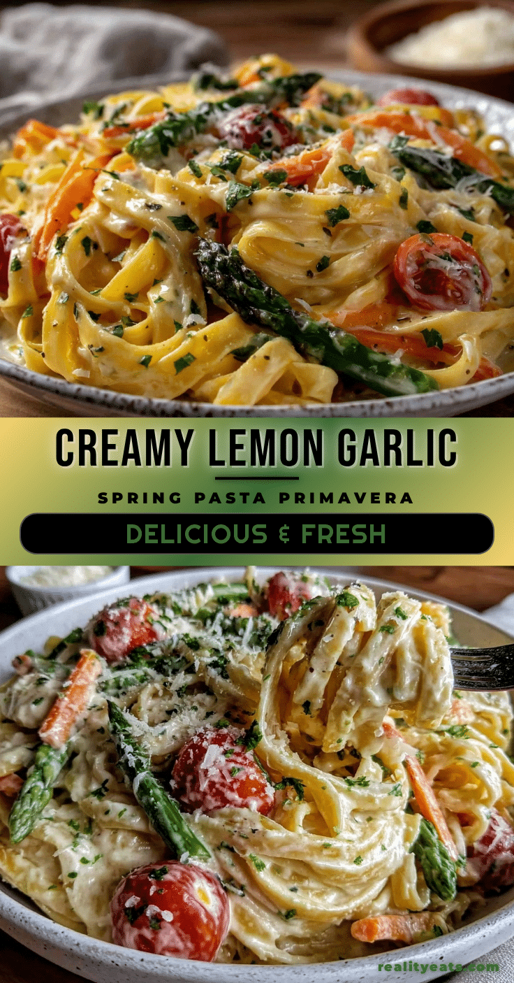 creamy spring pasta primavera recipe