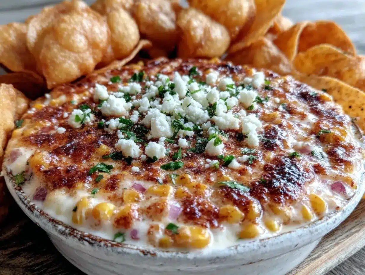 creamy street corn dip preparation steps
