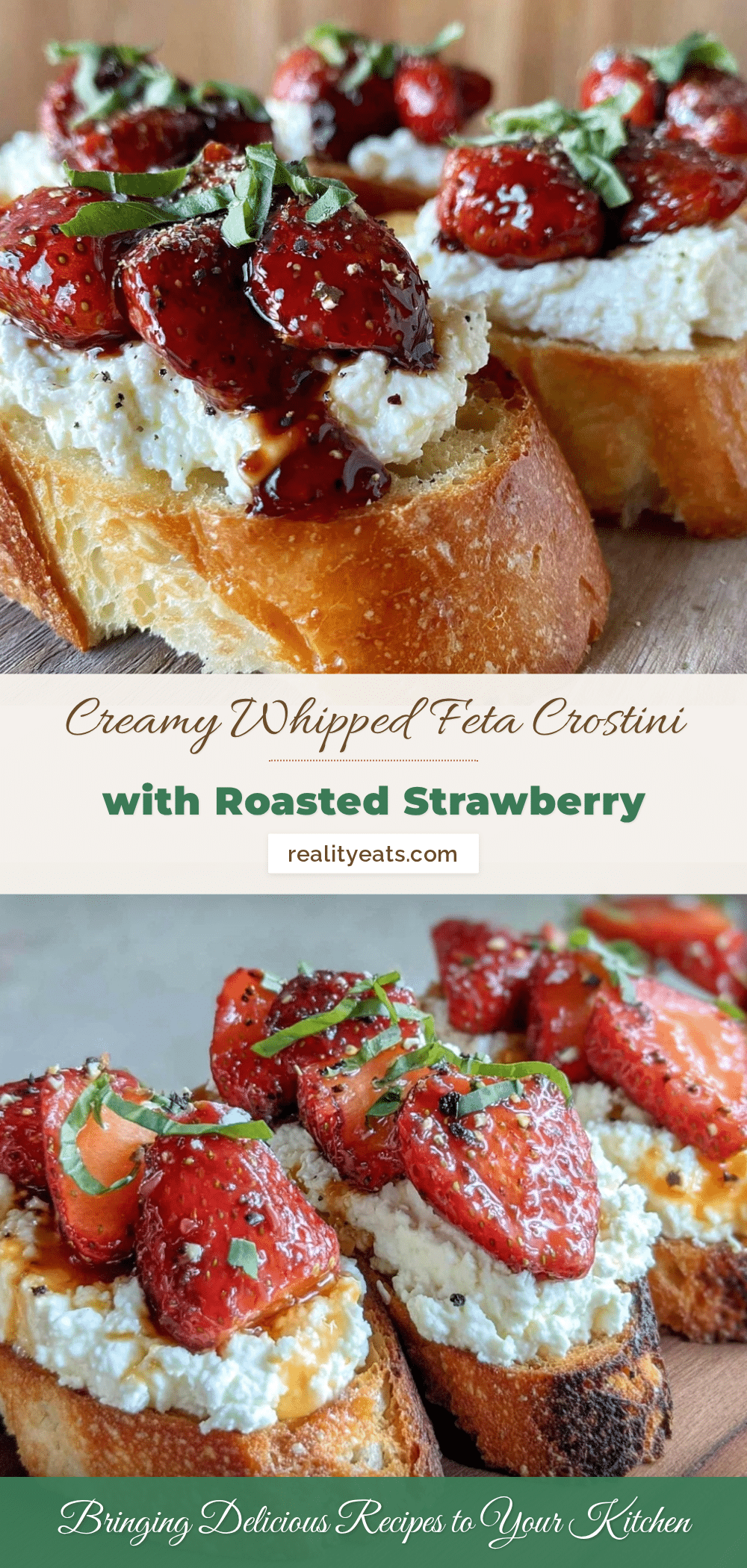 creamy whipped feta crostini recipe