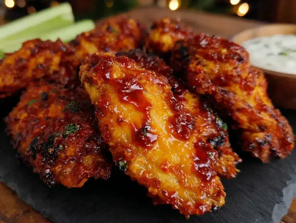 crispy air fryer chicken wings - featured image