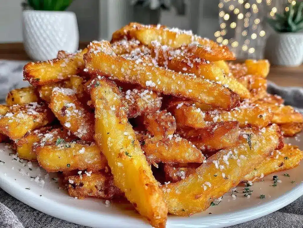 crispy air fryer french fries - featured image