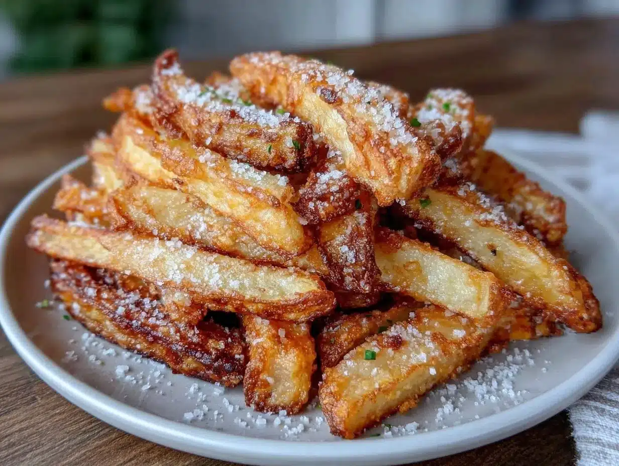 crispy air fryer french fries preparation steps
