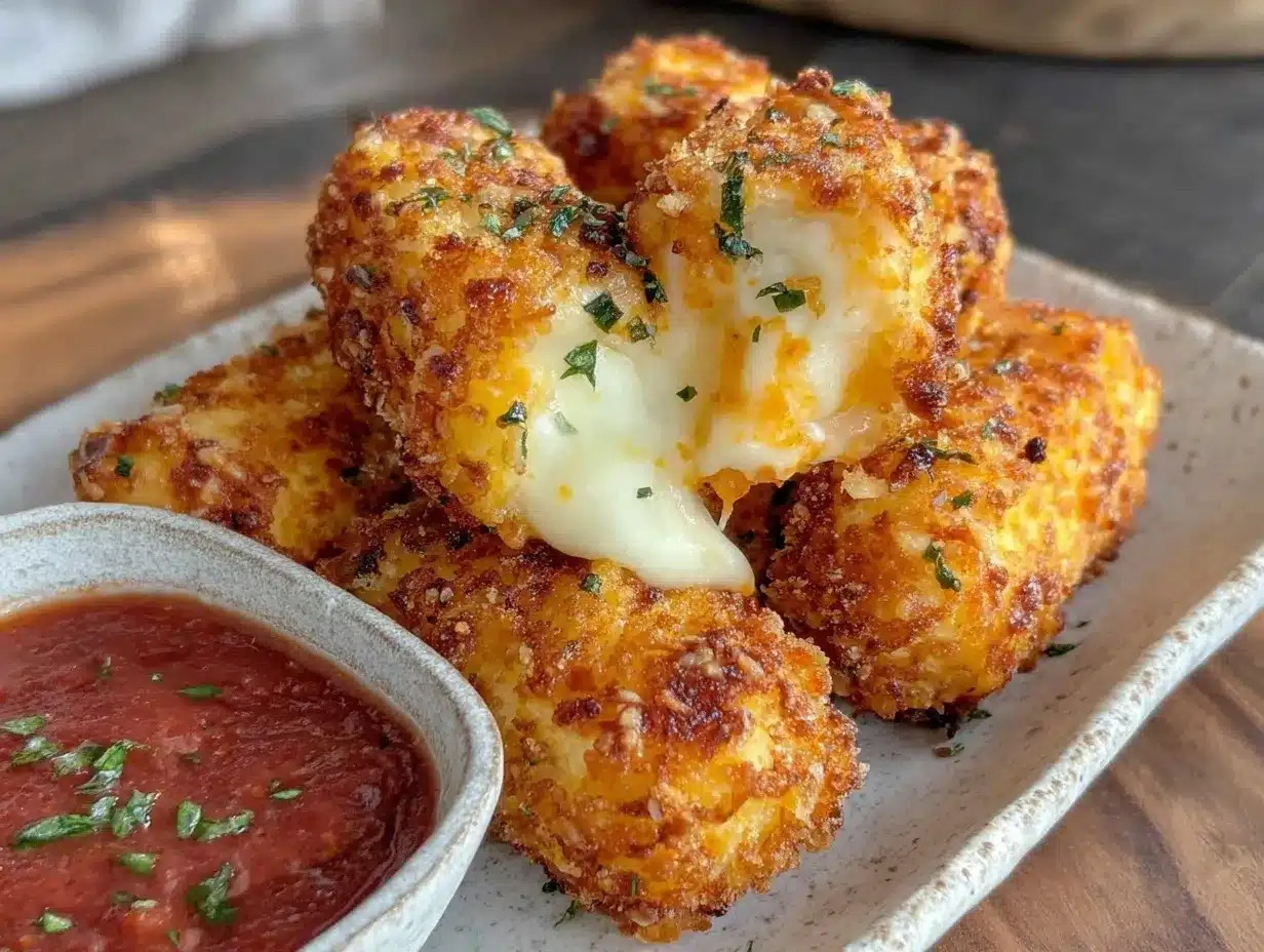 crispy air fryer mozzarella sticks preparation steps