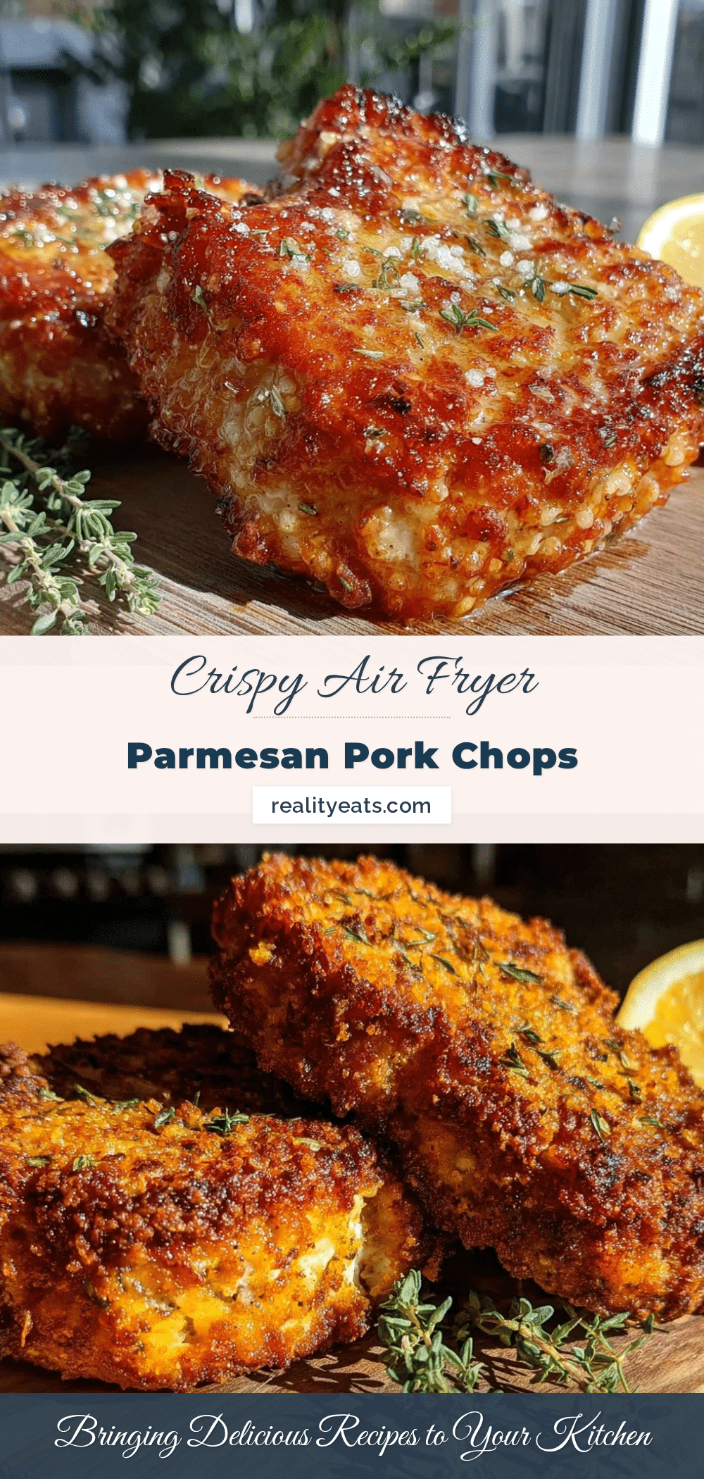 crispy air fryer parmesan crusted pork chops recipe