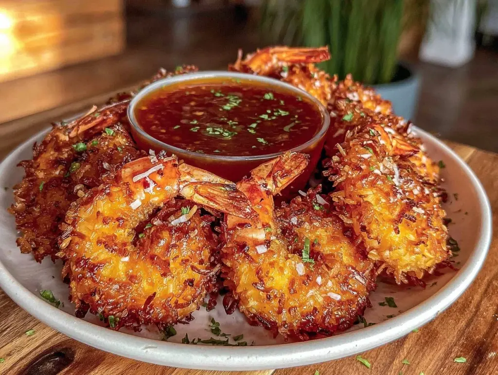 crispy baked coconut shrimp - featured image