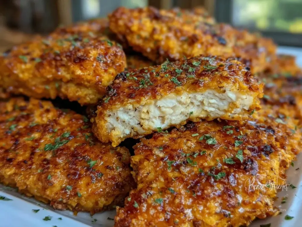 crispy baked ranch chicken tenders - featured image