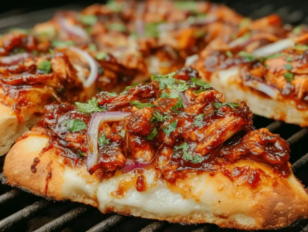 crispy BBQ chicken pizza - featured image