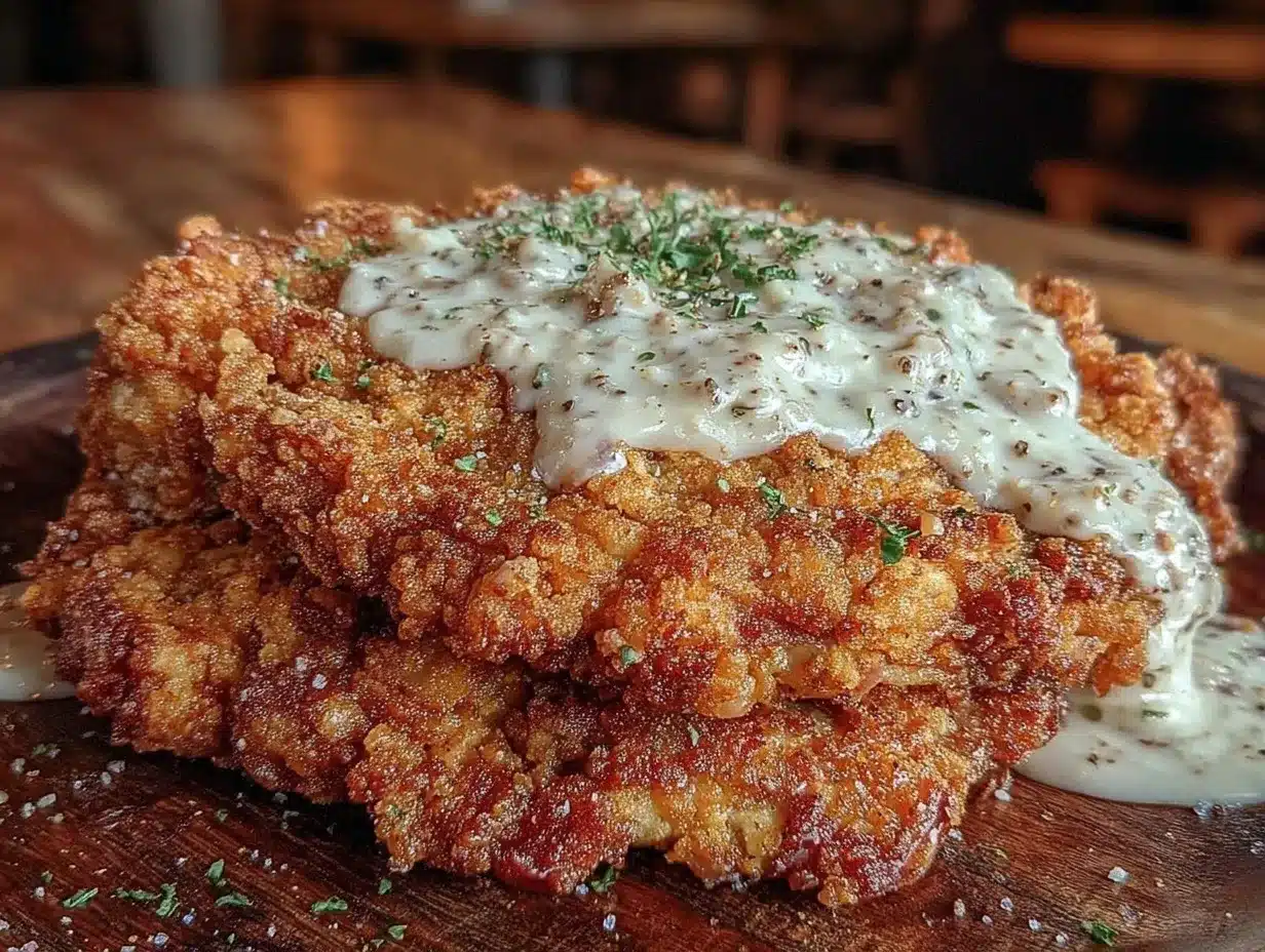 crispy chicken fried steak preparation steps