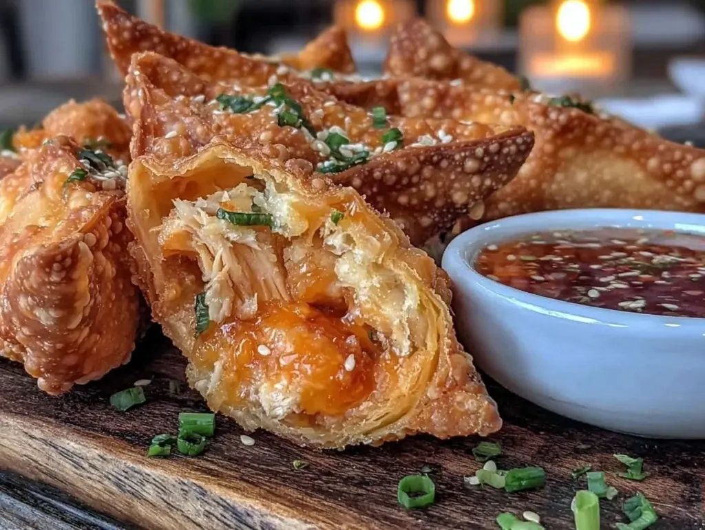 crispy chicken wonton wraps - featured image