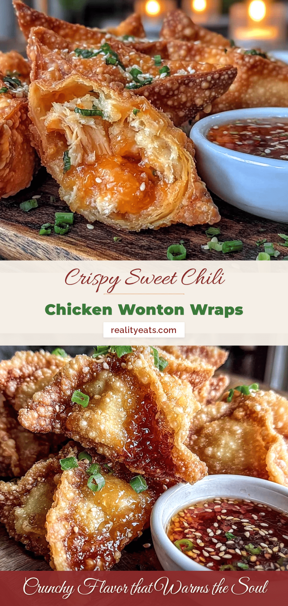 crispy chicken wonton wraps recipe