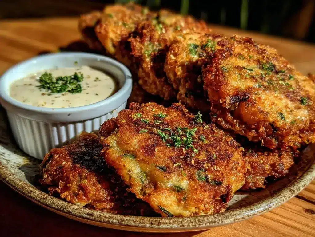 crispy dandelion fritters - featured image