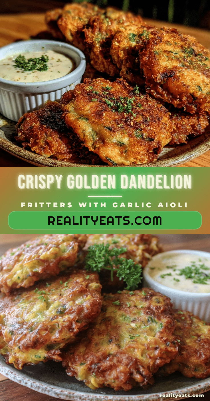 crispy dandelion fritters recipe