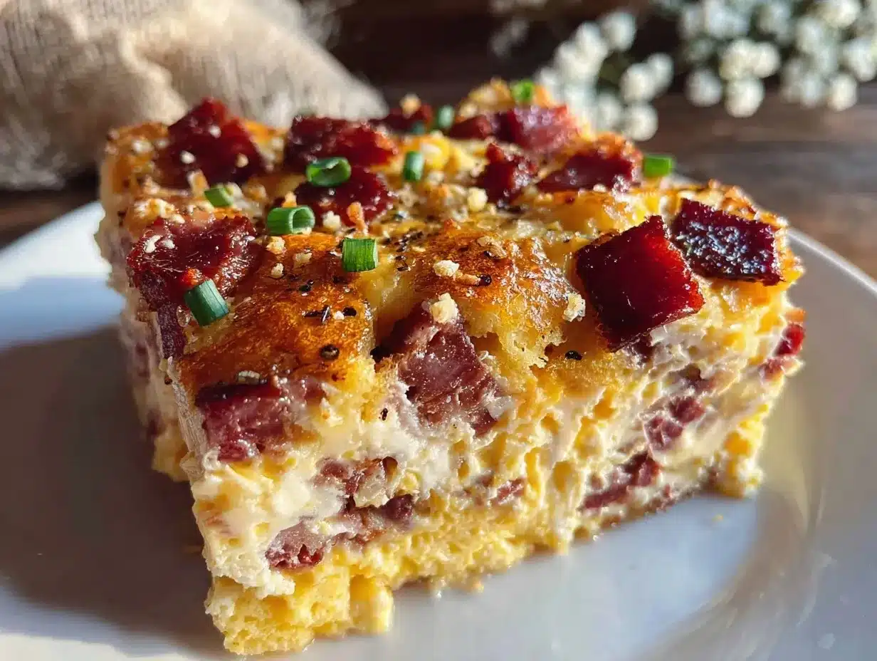 crispy eggs benedict casserole preparation steps