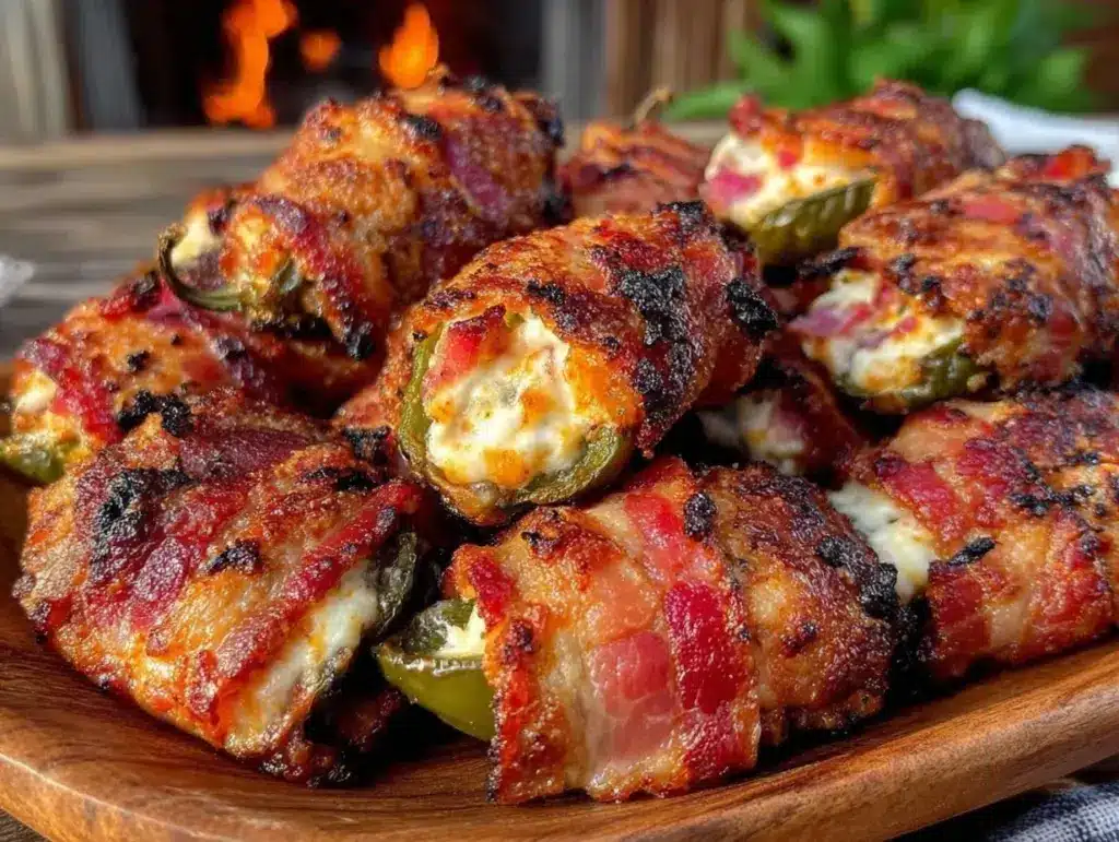 crispy grilled bacon-wrapped jalapeño poppers - featured image